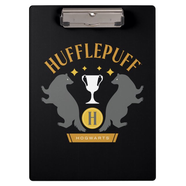 Pranchetas Orgulho da Casa HUFFLEPUFF™ Gráfico de Texugo e Ta (Frente)