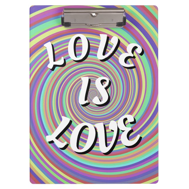 Pranchetas Orgulho Love Is Love  (Frente)