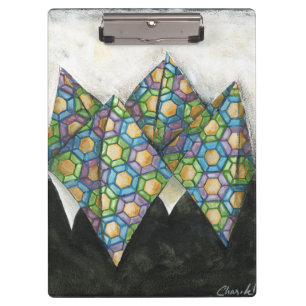 Pranchetas Origami Fortune Teller em Papel Geométrico