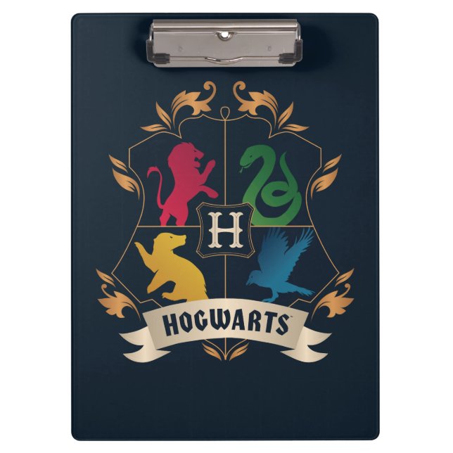 Pranchetas Ornamentado HOGWARTS™ House Crest (Frente)