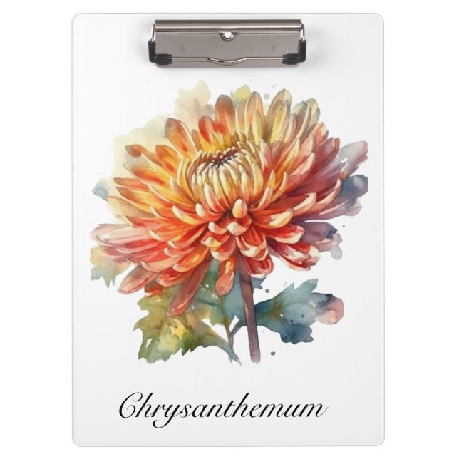 Pranchetas Ouro Harvest Chrysanthemum, personalizado (Frente)