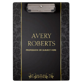 Pranchetas Ouro metálico metálico moderno - negro