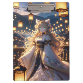 Pranchetas Ouro Místico Catgirl Royalty Dupla Face