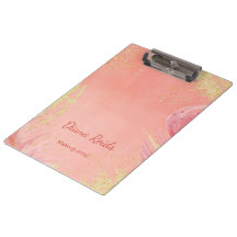 Ouro rosa brilho nome personalizado