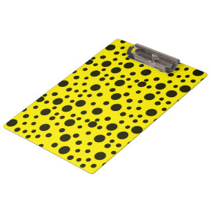 Pranchetas Padrão amarelo preto simples moderno