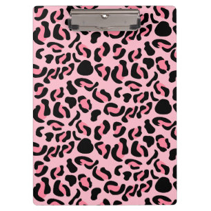 Pranchetas Padrão Animal Rosa Moderno Leopardo