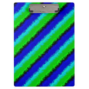 Pranchetas Padrão arco-íris 3D abstrato azul verde