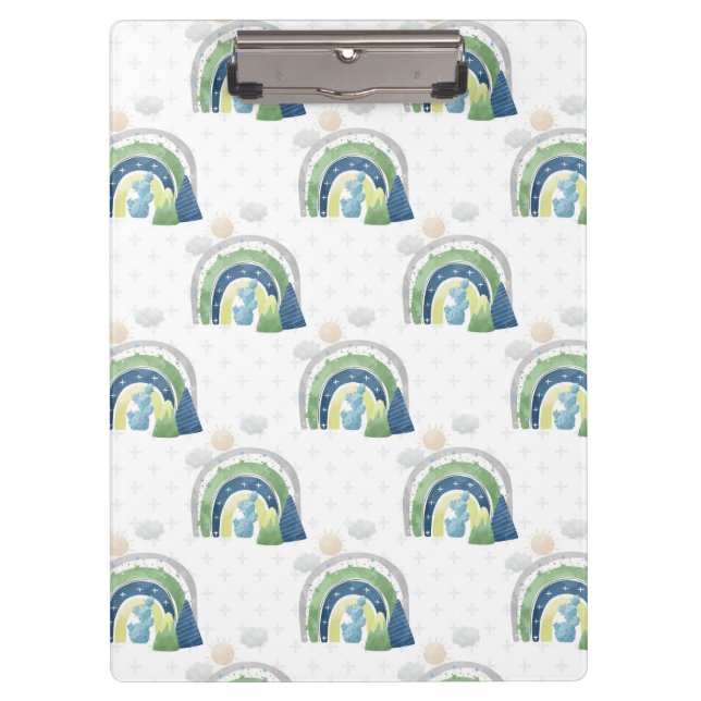 Pranchetas Padrão arco-íris de aquarela (Frente)