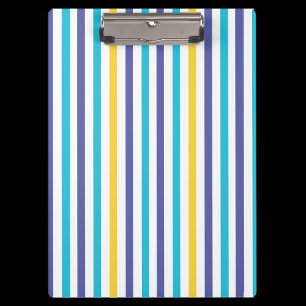 Pranchetas Padrão Colorido De Stripes De Volta À Escola