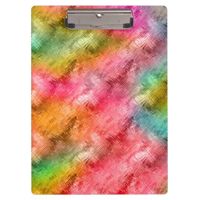 Pranchetas Padrão Colorido de Vidro Cristal (Frente)