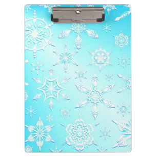 Pranchetas Padrão Crystal Snowflakes