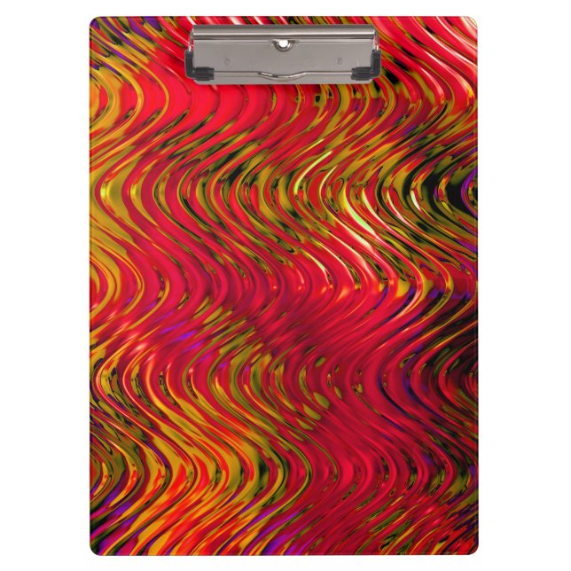 Pranchetas Padrão de Abstrato de onda em vermelho (Frente)