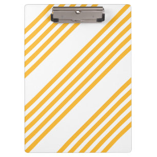 Pranchetas Padrão de cinco faixas amarelo sunny e branco