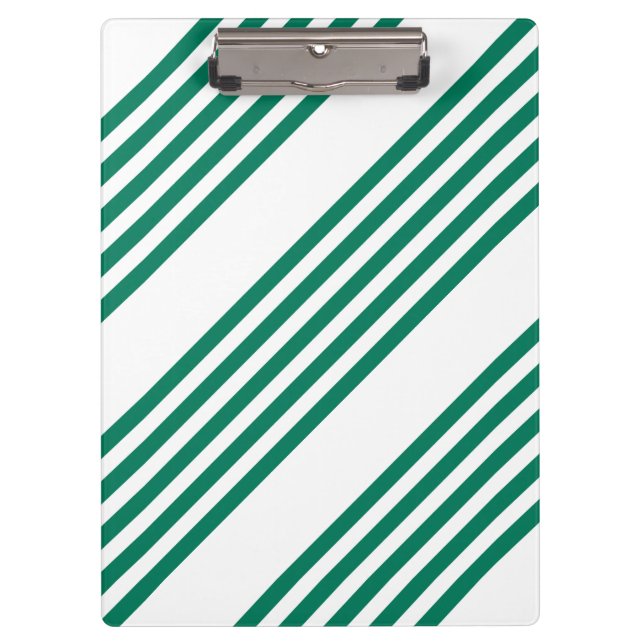 Pranchetas Padrão de cinco faixas verde e branco da floresta (Frente)