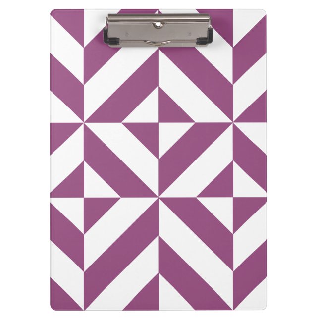 Pranchetas Padrão de Cubo de Deco Geométrico Quente (Frente)