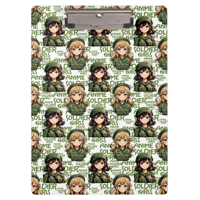 Pranchetas Padrão de Design de Soldado de Anime Japonês  (Frente)
