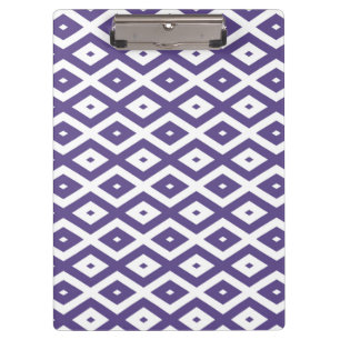 Pranchetas Padrão de diamante ultra violeta e branco