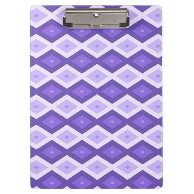Pranchetas Padrão de diamante violeta (Frente)