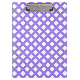 Pranchetas Padrão de Diamante Xadrez Branco Roxo