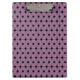 Pranchetas padrão de estrela roxa com linha preta