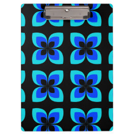 Pranchetas Padrão de Flor Azul Brilhante Dois Toned