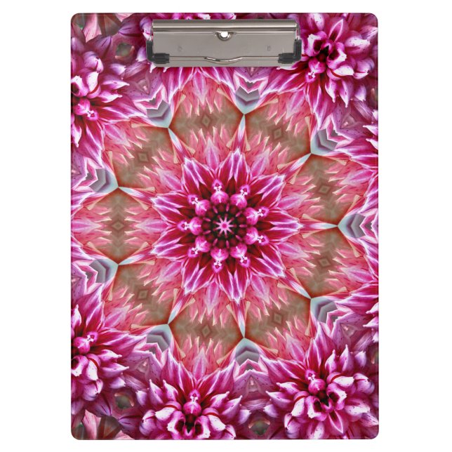 Pranchetas Padrão de Flor Rosa Mandala Geométrica-67545 (Frente)