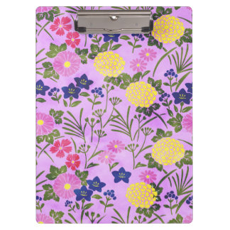 Pranchetas Padrão de Flor Vintage Roxa Bonita