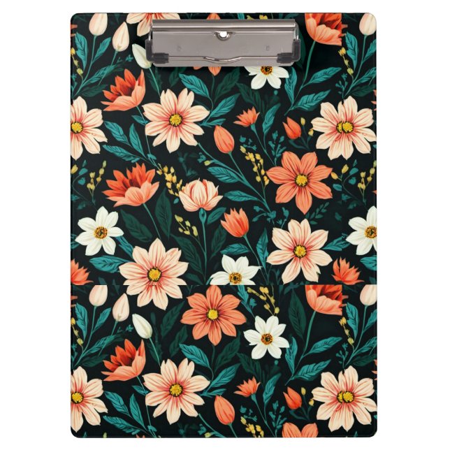 Pranchetas Padrão de Flores Exóticas Florais-24190 (Frente)