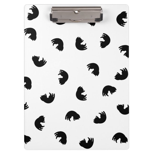 Pranchetas Padrão de Gato CUTO Preto e Branco (Frente)