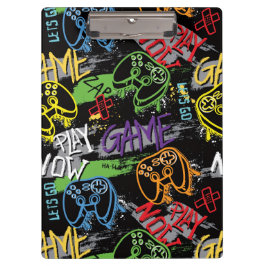 Pranchetas Padrão de Jogo Grafite Neon