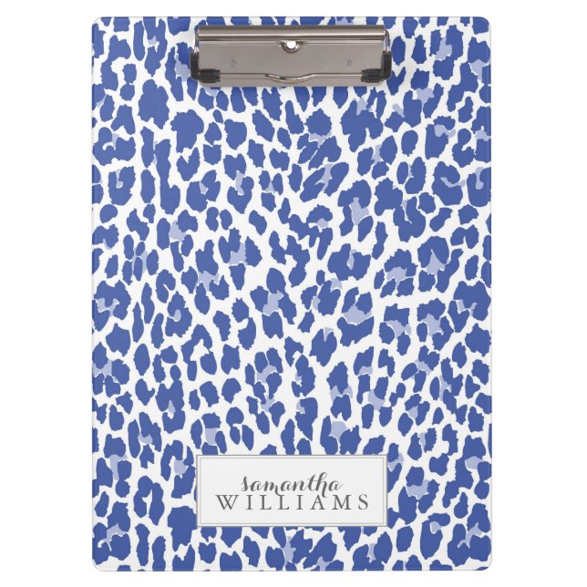 Pranchetas Padrão de Leopardo Azul (Frente)