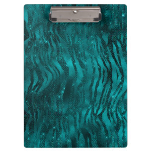 Pranchetas Padrão de Listras de Tigre com Glitter Glam Ombre