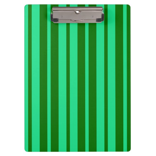 Pranchetas Padrão de Listras Verde Fofo e Elegante Design  (Frente)