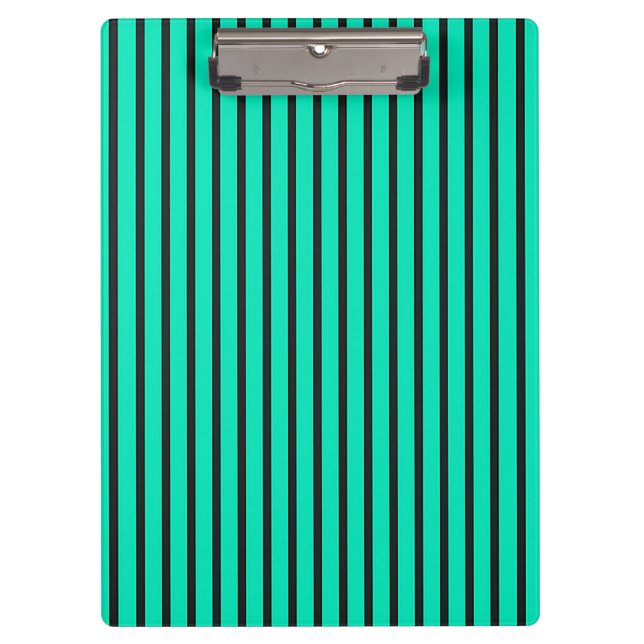 Pranchetas Padrão de listras verticais em azul-verde (Frente)