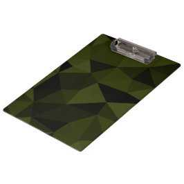 Pranchetas Padrão de malha geométrica preta verde exército es