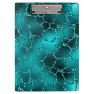 Pranchetas Padrão de Manchas de Girafa com Glitter Glam Ombre