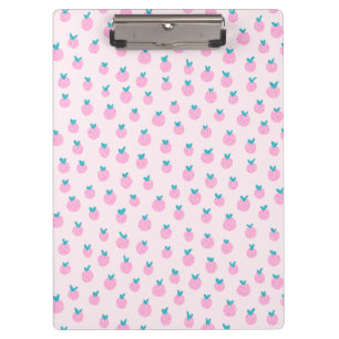 Pranchetas Padrão de Morango Rosa Fofo – Kawaii Feminino
