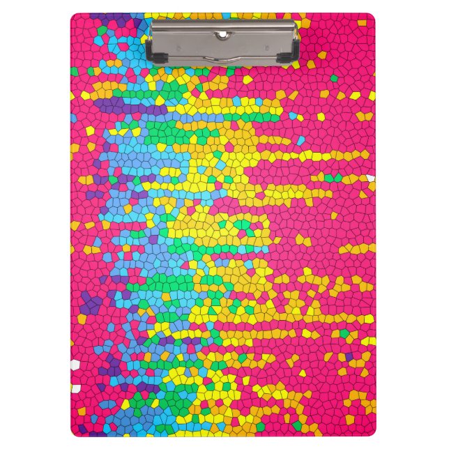 Pranchetas Padrão de mosaico colorido (Frente)