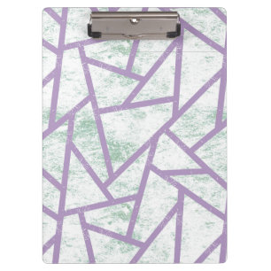 Pranchetas Padrão de mosaico verde-lavanda