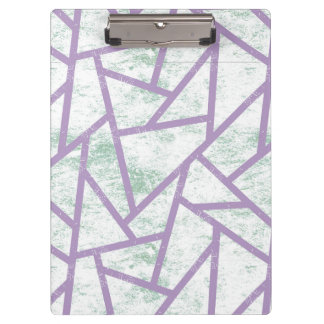 Pranchetas Padrão de mosaico verde-lavanda e claro