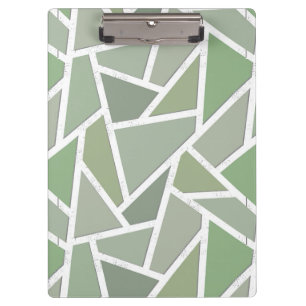 Pranchetas Padrão de mosaico verde-oliva