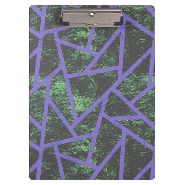 Pranchetas Padrão de mosaico violeta e verde (Frente)