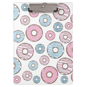 Pranchetas Padrão De Rosquinhas, Rosquinhas Rosa, Rosquinhas