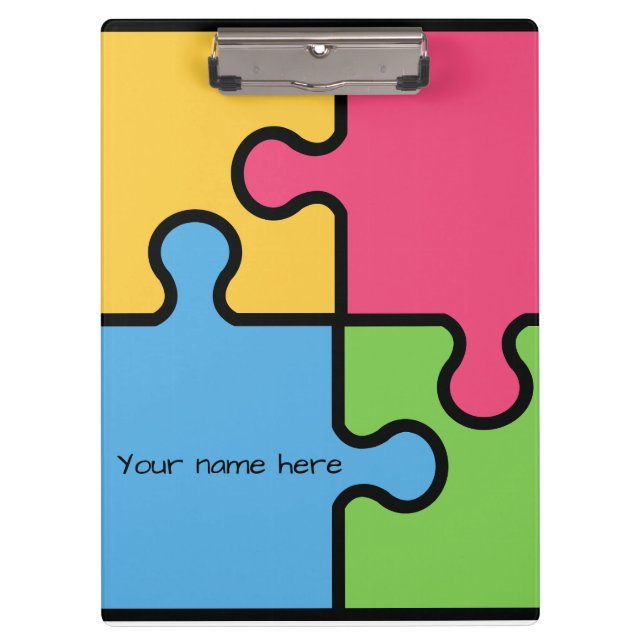 Pranchetas Padrão de serra gigante com nome editável (Frente)