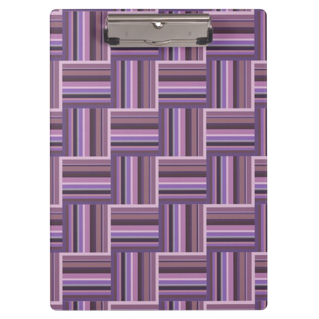 Pranchetas Padrão de tecelagem de faixas de Mauve (Frente)