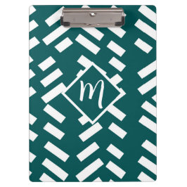 Pranchetas Padrão Diagonal Minimalista Striped, Monograma