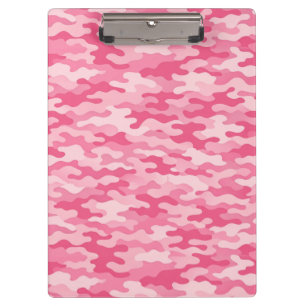 Pranchetas Padrão Feminino de Camuflagem Rosa