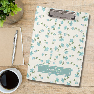 Pranchetas Padrão Floral Pequeno de Gerânio em Aquarela Vinta