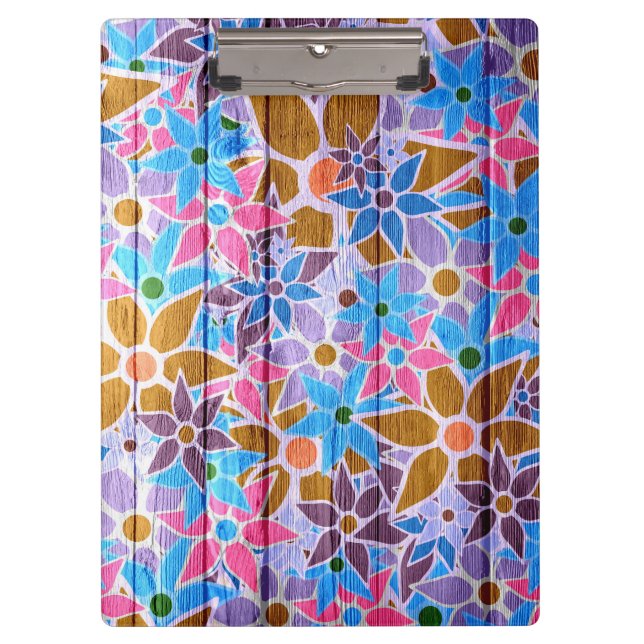 Pranchetas Padrão Floral Trendy #13 (Frente)