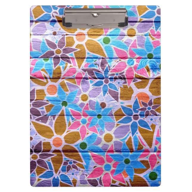 Pranchetas Padrão Floral Trendy #14 (Frente)